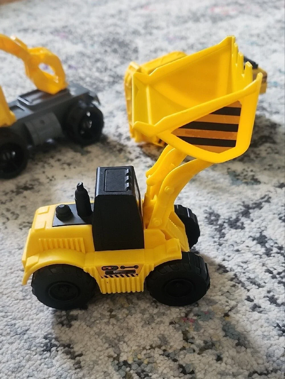 Yellow Construction Toy Vehicles Set for Kids - 3-Pack